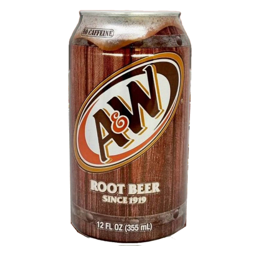 Газированный напиток A&W Root Beer безалкогольное корневое пиво, 355 мл