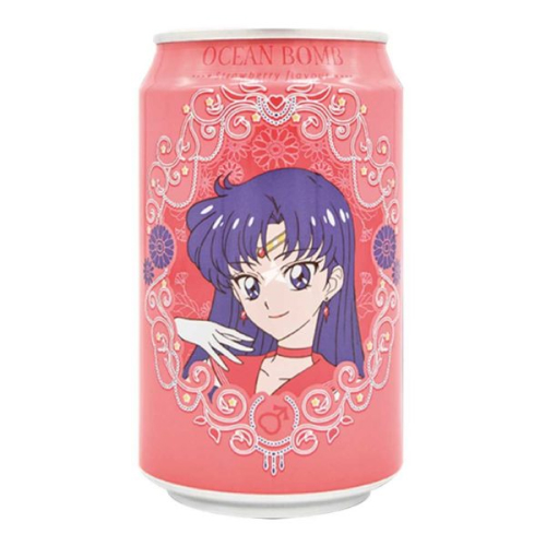 Напиток Ocean Bomb Sailor Moon Strawberry, клубника, 330 мл
