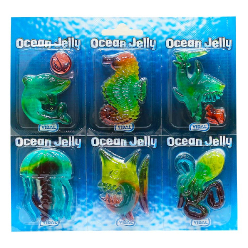 Желейные конфеты Ocean Jelly Vidal морские животные, 11 г