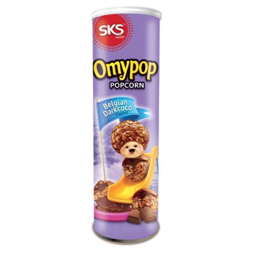 Попкорн Omypop Belgian Darkcoco c бельгийским шоколадом, 85г